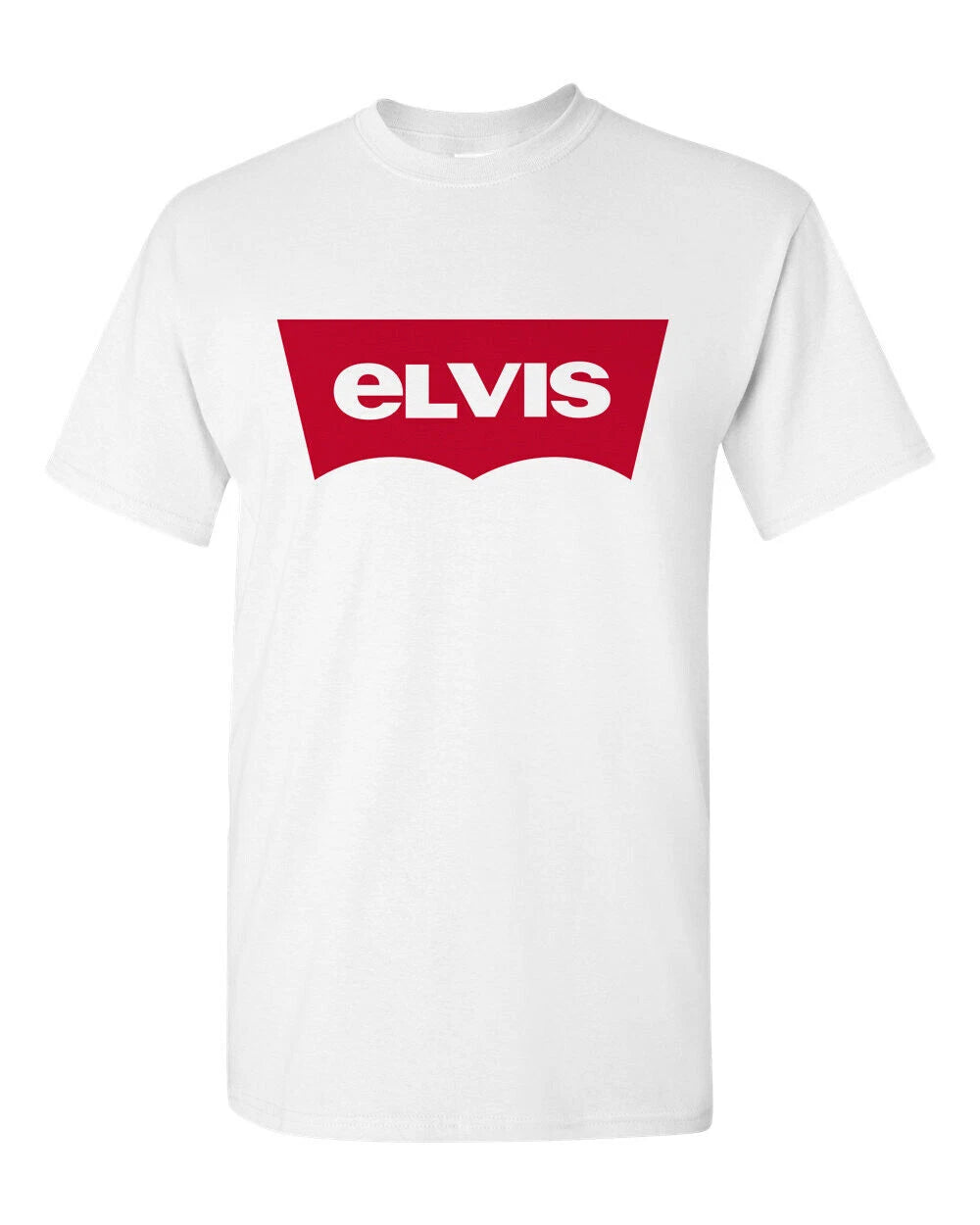 Retro Style T-shirt Novelty Design Groovy 70's 60's Elvis Funny Image 1 of 2