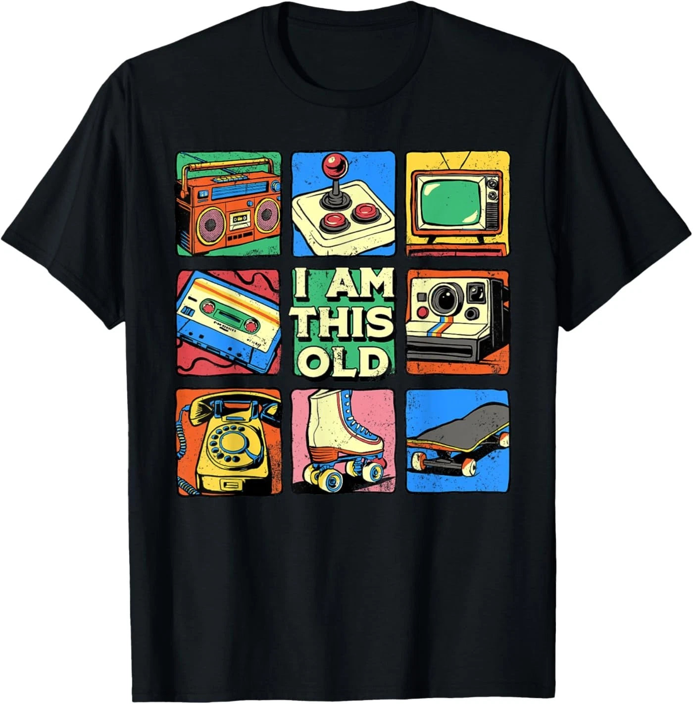 I Am This Old Retro Vintage Nostalgia 80s 90s Cassette Tape T-Shirt