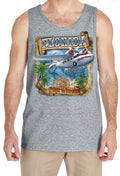 Florida Vacation Plane Design Florida Souvenir  Holiday   Mens Tank Top  Gift