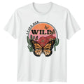 Leave Her Wild Womens T-Shirt Boho Nature Aesthetic Birthday Gift For Her