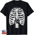 Halloween Skeleton Car Mechanic Engineer Graphic Mechanics T-Shirt