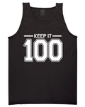Kings of NY Keep It 100 Hundred Graphic Street Style Tank Top T-Shirt Jersey NYC