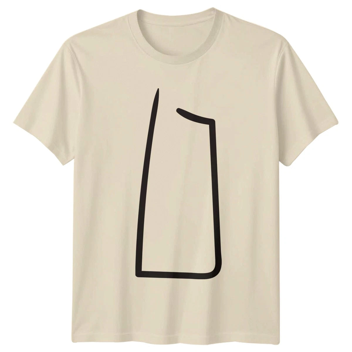 Modern Minimalist Abstract Line Art T-Shirt Minimalist Abstract Birthday