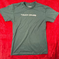 Touch Grass SPACESTATION T-Shirt Men's Dark Green Medium 100% Cotton Graphic Tee Image 1 of 4