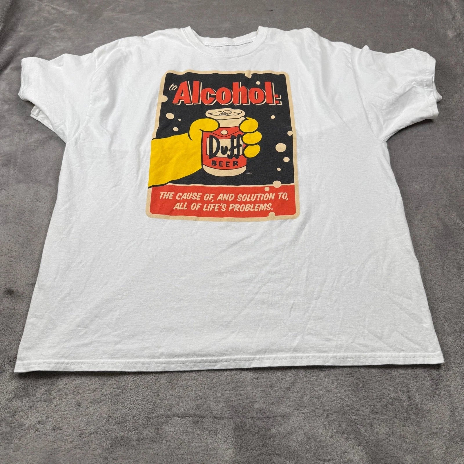 The Simpsons Duff Beer Alcohol T-Shirt - Men's 2XL