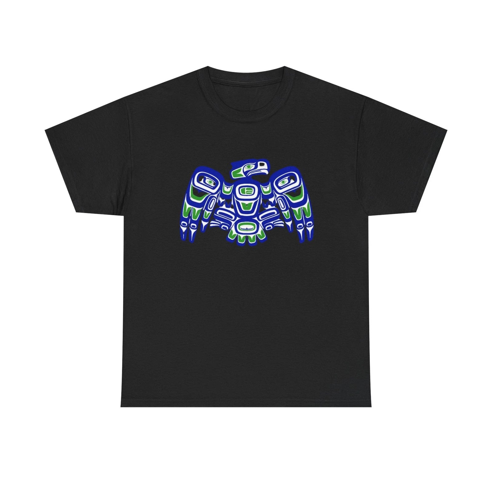 PNW Indigenous-Inspired Seahawks Tee | Native Art Football Shirt