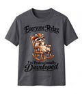 Funny Raccoon Professionally T-Shirt Developed Teacher Office Humor Tee