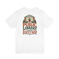 PUBLIC LIBRARY STATE OF MIND Back Print Unisex Graphic T-Shirt book lovers book