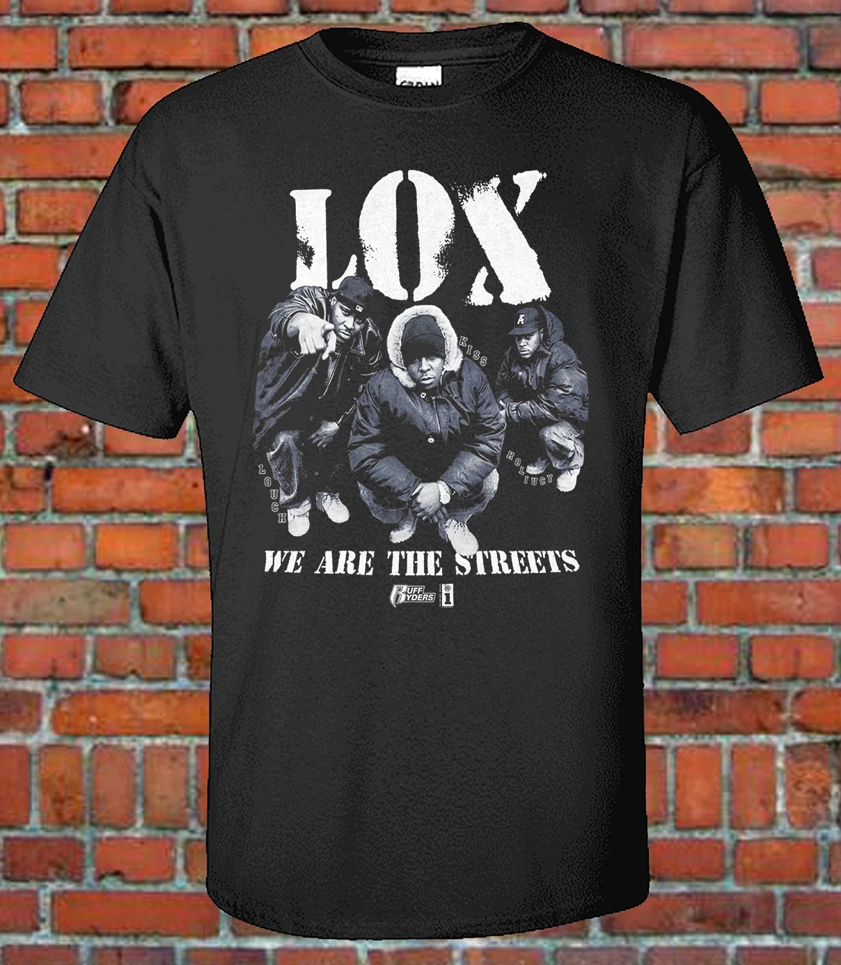 Vintage Style T-Shirt - Retro Reproduction - Hip Hop 90s LOX Bootleg Graphic Tee