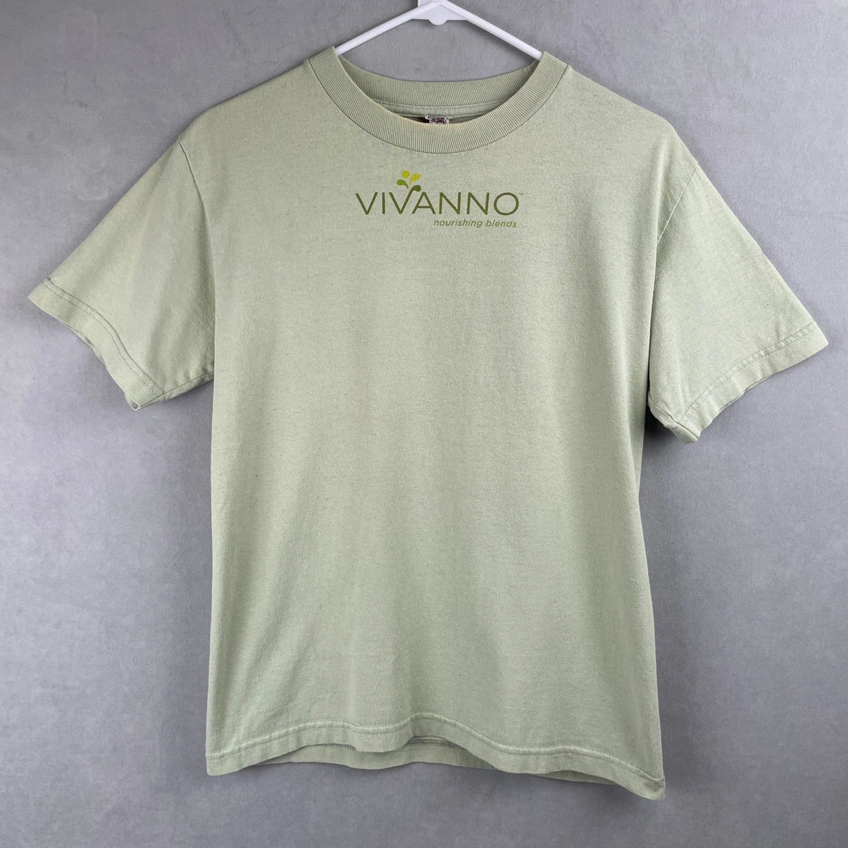 VTG Starbucks Vivanno Earthy Green Graphic T-Shirt Mens S Y2K Cafe Barista Merch