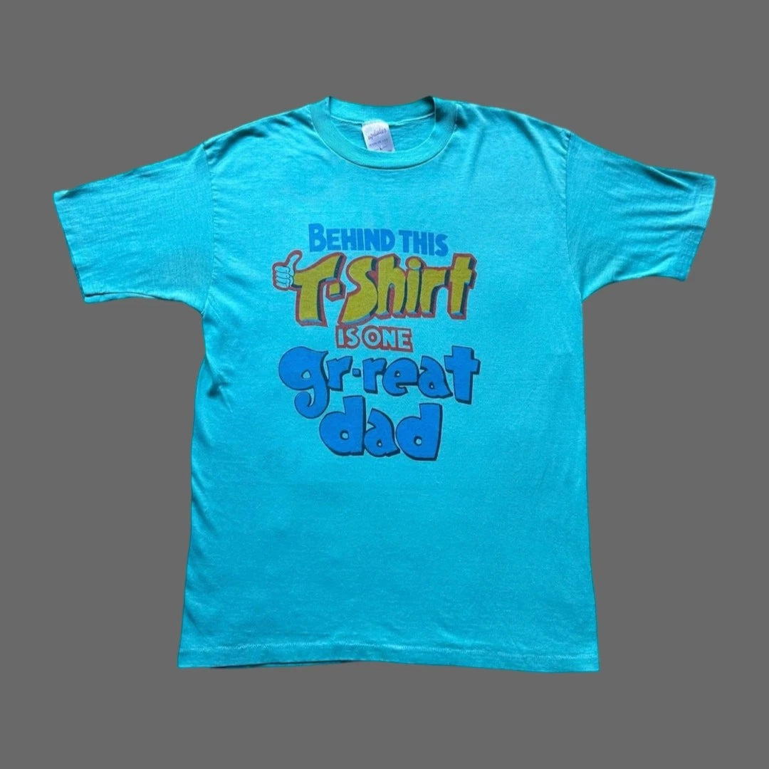 Rare Vintage 70s One Great Dad Graphic Tee L