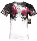 ARCHAIC by AFFLICTION Men's T-Shirt Skulls Crushers White Biker S-45XL $40