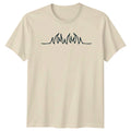 Minimalist Mountain Peaks Range T-Shirt Outdoor Adventure Gift For Him And Her