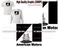 Gremlin American Motors AMC Rare Model Logo Digirods Cartoon Car Gray T Shirt