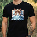 Mens Grumpy Cat Print Cotton T-Shirt Size XS to 5XL