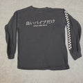 Creative Empire "Good Vibes Only" L/S - M (Fits Small) - Distressed Black