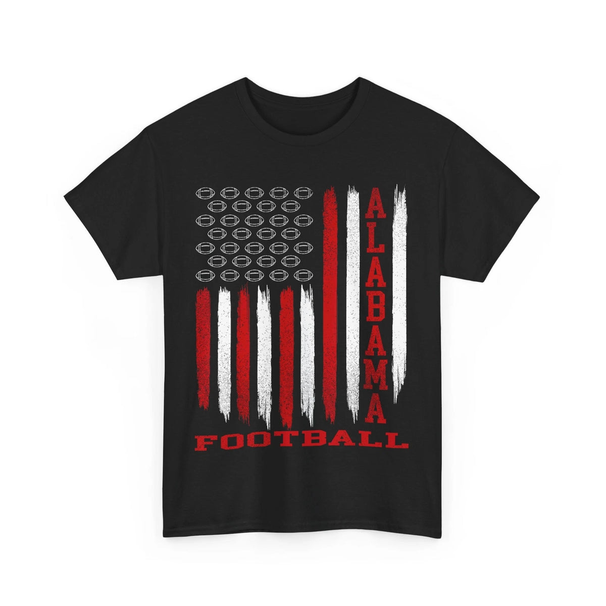 USA Flag Alabama Football Season Sports Lovers Women Men T-Shirt