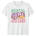 Mental Health Matters T-Shirt Retro 70s Aesthetic Awareness Gift For Him And Her