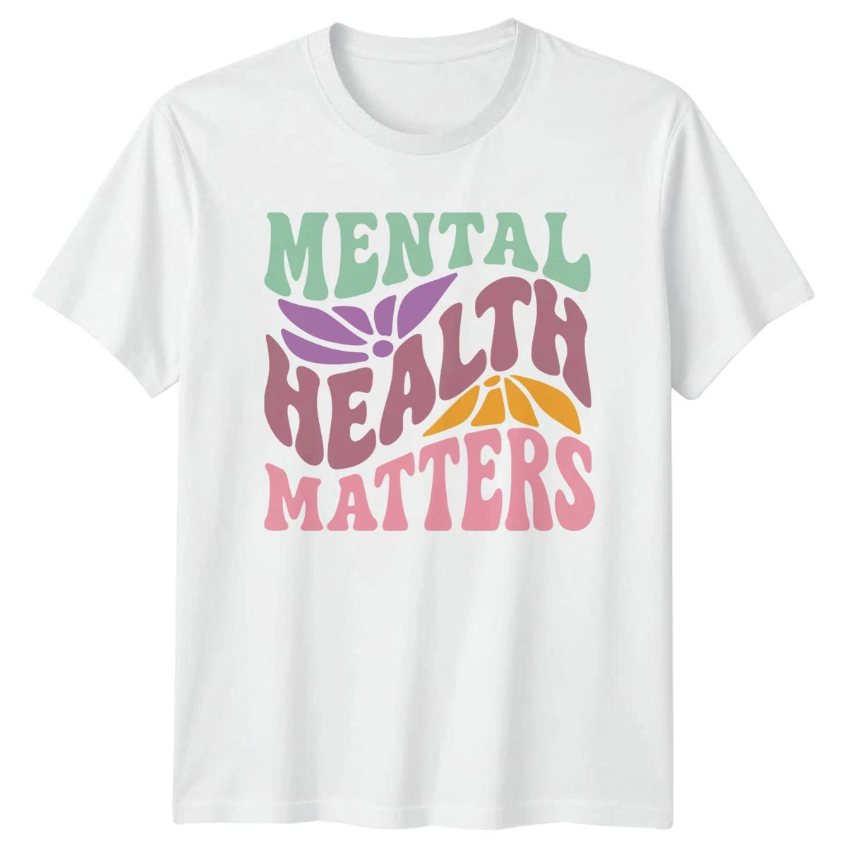 Mental Health Matters T-Shirt Retro 70s Aesthetic Awareness Gift For Him And Her
