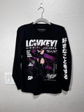 Lowkey! Men’s Long Sleeve “Do It For Your Waifu.” Shirt Black Size Small