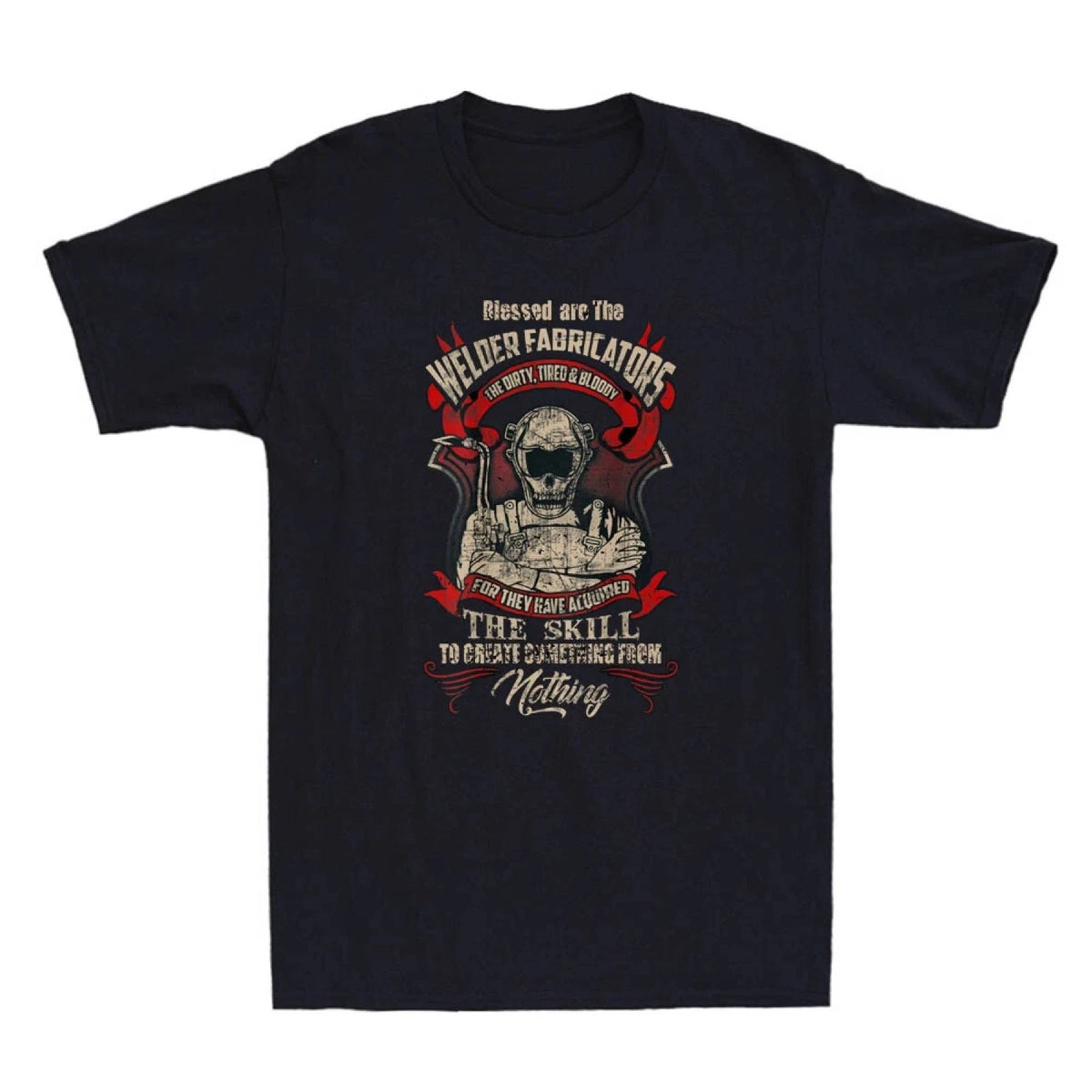Welder Fabricators Funny Welders Welding Backside Quote Vintage Men's T-Shirt