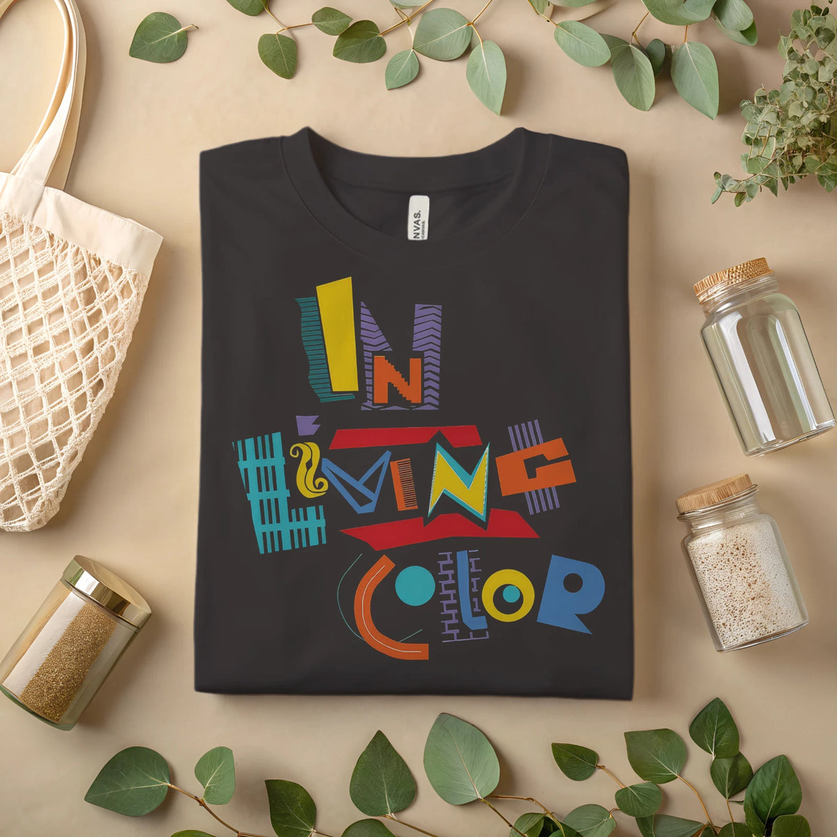 In Living Color T-Shirt Retro 90s TV Style Colorful Graphic Tee A100