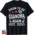 Soon To Be Grandma Again Est. 2026 Vintage Grandma T-Shirt Grandmother Gift