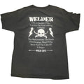 Weld Life Welder Graphic T-Shirt Mens Large Black Short Sleeve Workwear