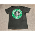 Comfort Colors Graphic T-Shirt Mens Large Black Excellent Guns Trucks Coffee Tee Image 1 of 4
