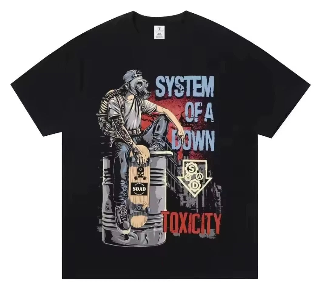 System Of A Down T-SHIRT All Sizes S M L XL XXL 3 4XL Black White