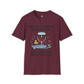 Funny Parenting Wine T-Shirt - Raising Tiny Humans Is Exhausting