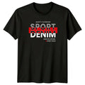 Mens Fashion Sport Denim Creative Mens T-Shirt Athletic Urban Gift For Him