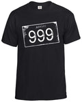 999 Nine Punk T-Shirt Skull Biker Glam Rock Band Punk Stiff Rock Sham Top Tee