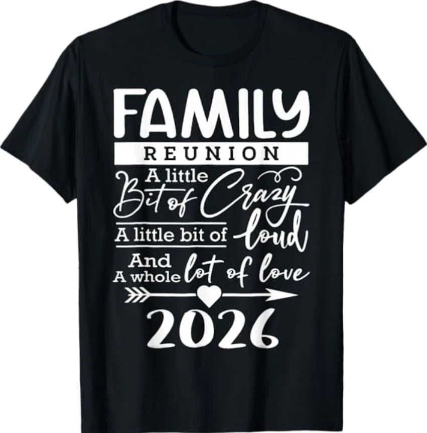 Family Reunion 2026 Funny Family Lovers T-Shirt Image 1 of 2