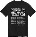 Mechanic Hourly Rate T-Shirt Gift for Car Mechanic Automobile Car Mechanic Top