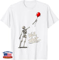 Skeleton Lost Balloon Retro Funny Saying Halloween T-Shirt U3