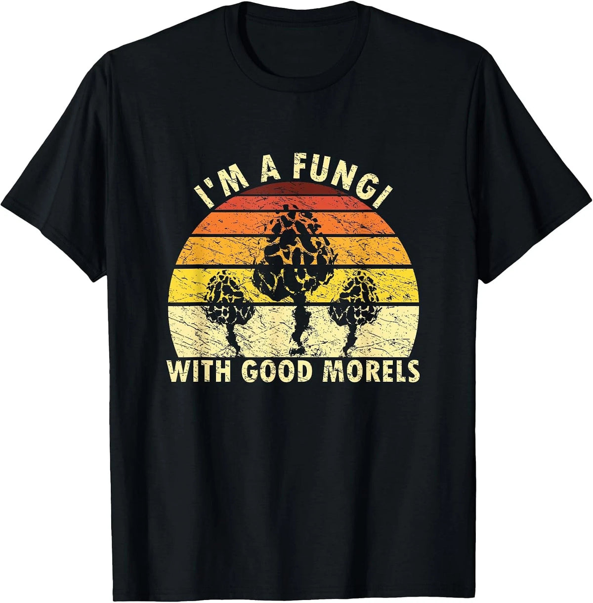 Retro Mushroom Foraging T-Shirt - Fun Fungi Hunter Design