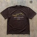 NWT Praying Mantis Graphic T-Shirt Brown Y2K Retro Insect Vintage Unisex Tee