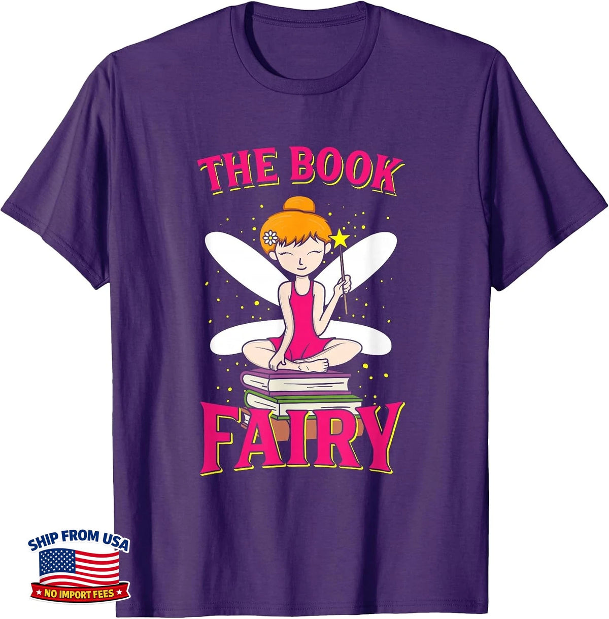 The Book Fairy Reading Teacher Librarian Gift T-Shirt