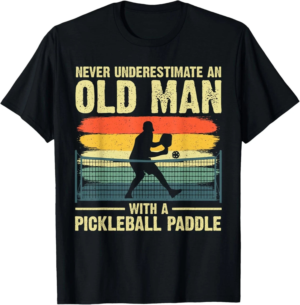 Cool Pickleball Design Grandpa Player T-Shirt