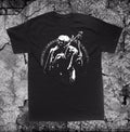 Skeleton Playing Violin Satanic T Shirt Pentagram Baphomet Punk Occult Death Tee
