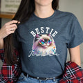 Bestie funny Personalized Unisex T-shirt Custom Best friend Valentine Day gift B