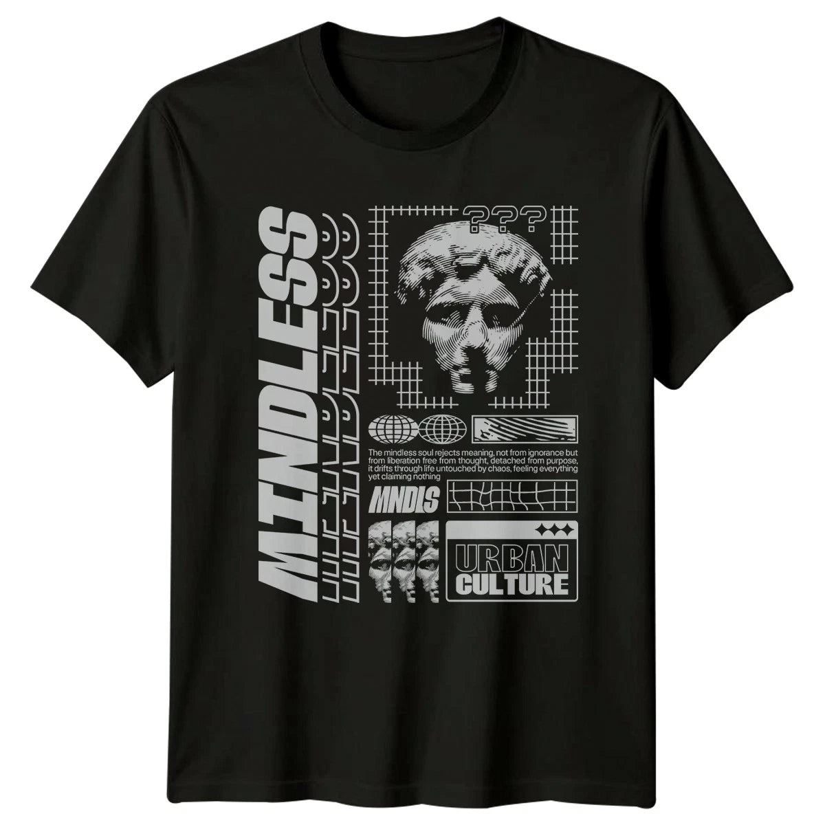 The Mindless Soul Rejects Meaning T-Shirt Brutalist Streetwear Birthday Gift