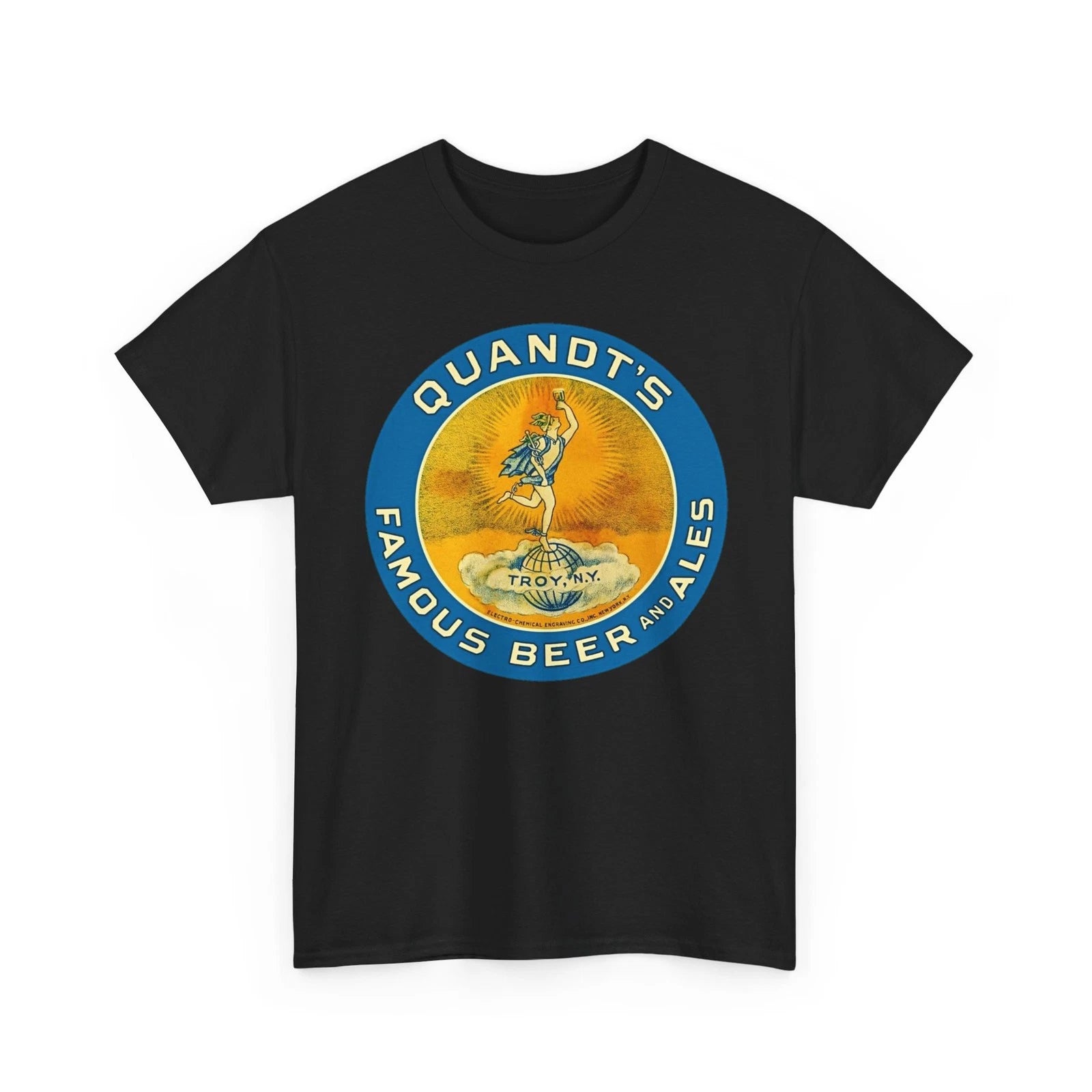Quandt's Famous Beer & Ale Troy New York Retro Breweriana T-Shirt