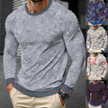 Men Street Style 3D Printing Long Sleeve Pullover Sport Top Casual T Shirt
