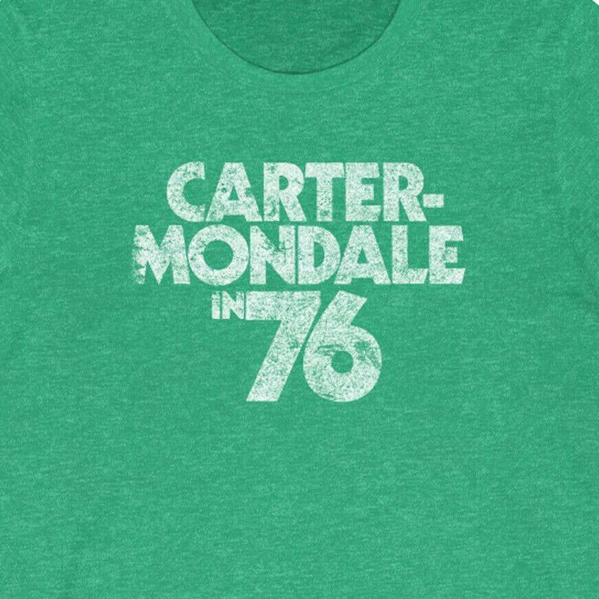 Carter Mondale 76  "Vintage Look" 50/50 Blend Gym T-Shirt - Jimmy dnc president