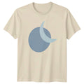Minimalist Crescent Moon Celestial Abstract T-Shirt Lunar Geometric Astronomy