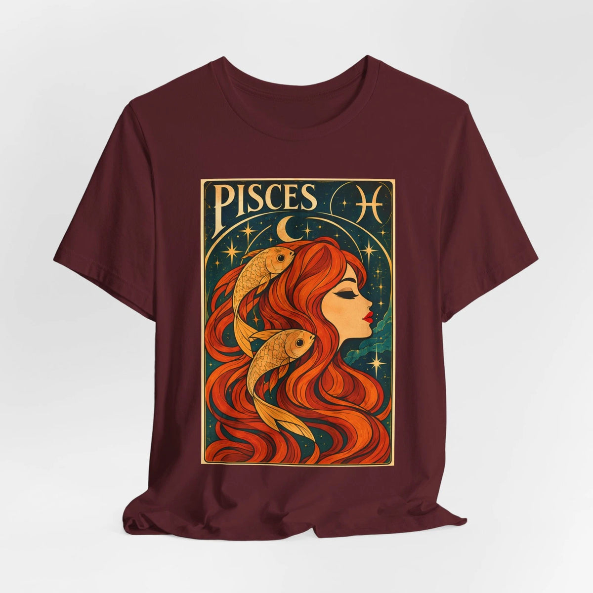 Unisex Fit - Pisces Zodiac Tee - Pisces T-Shirt, fish Astrological Sign Image 1 of 4