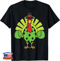 Funny Thanksgiving Turkey Pickleball Lovers T-Shirt Image 1 of 4
