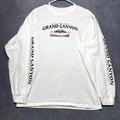 Y2K Anvil T-Shirt Men Large White Grand Canyon Graphic Print Cotton Short Sleeve
